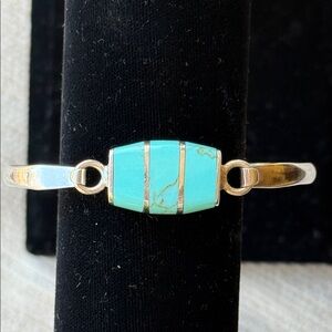 Turquoise and Silver Women's Bracelet